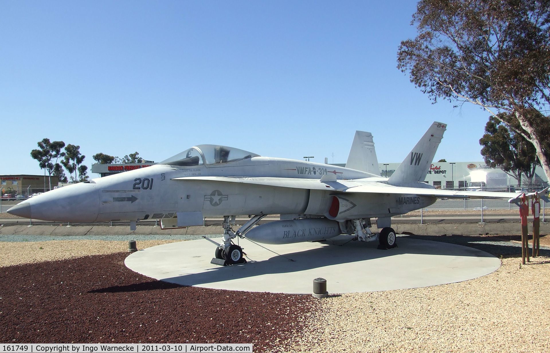 161749, McDonnell Douglas F/A-18A Hornet C/N 0108/A077, McDonnell Douglas F/A-18A Hornet at the Flying Leatherneck Aviation Museum, Miramar CA