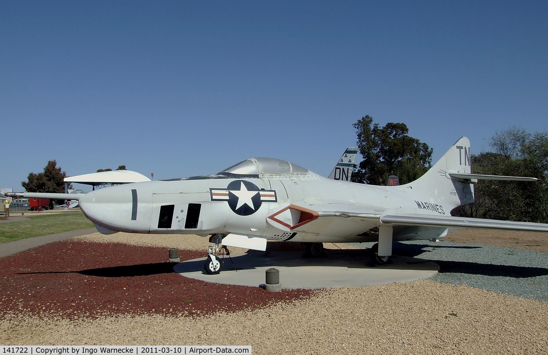 141722, Grumman RF-9J Cougar C/N 55, Grumman F9F-8P / RF-9J Cougar at the Flying Leatherneck Aviation Museum, Miramar CA