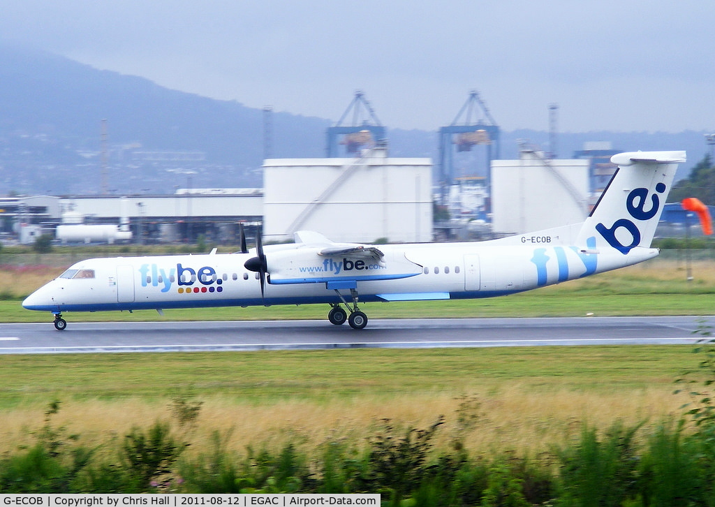 G-ECOB, 2007 De Havilland Canada DHC-8-402Q Dash 8 C/N 4185, flybe