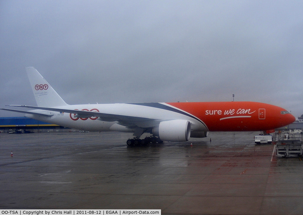 OO-TSA, 2011 Boeing 777-FHT C/N 38969, TNT's brand new B777 delivered 22-07-2011