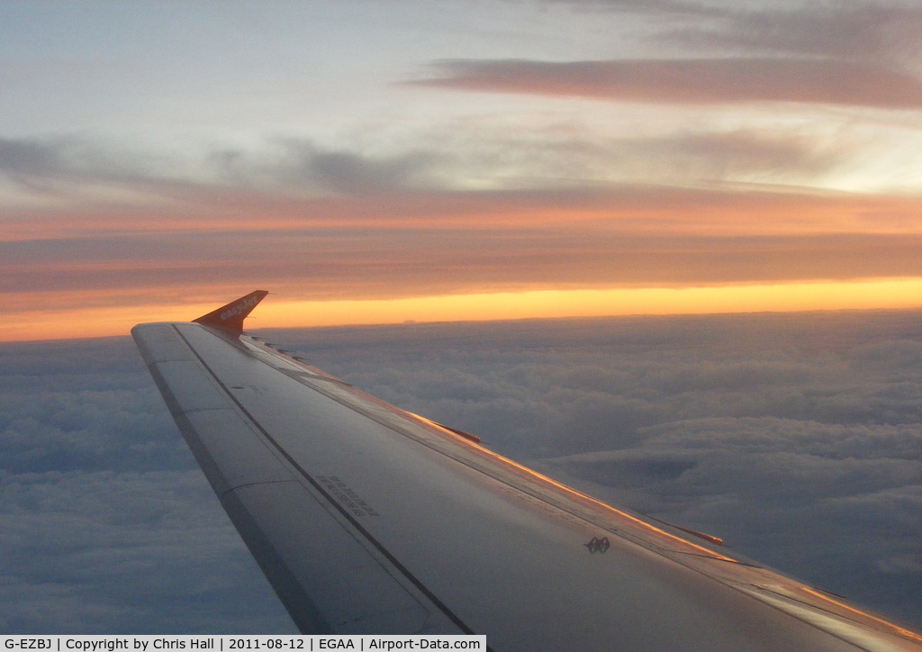 G-EZBJ, 2007 Airbus A319-111 C/N 3036, returning to Liverpool from Belfast international onboard EZBJ