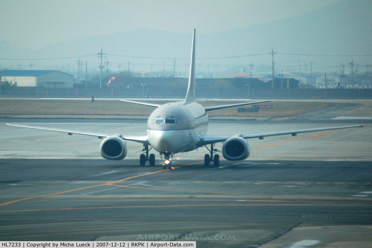 HL7233, 1995 Boeing 737-58E C/N 25768, At Busan