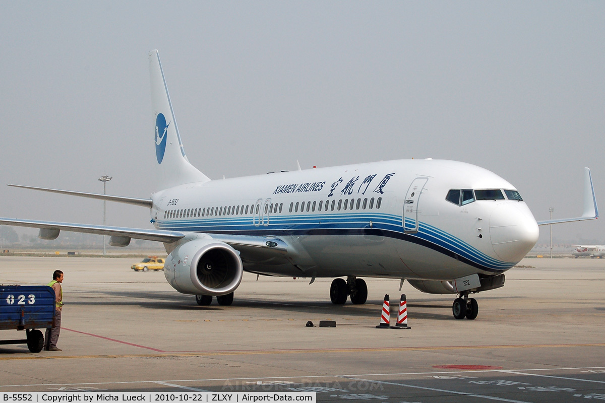 B-5552, 2010 Boeing 737-84P C/N 37425, At Xi'an