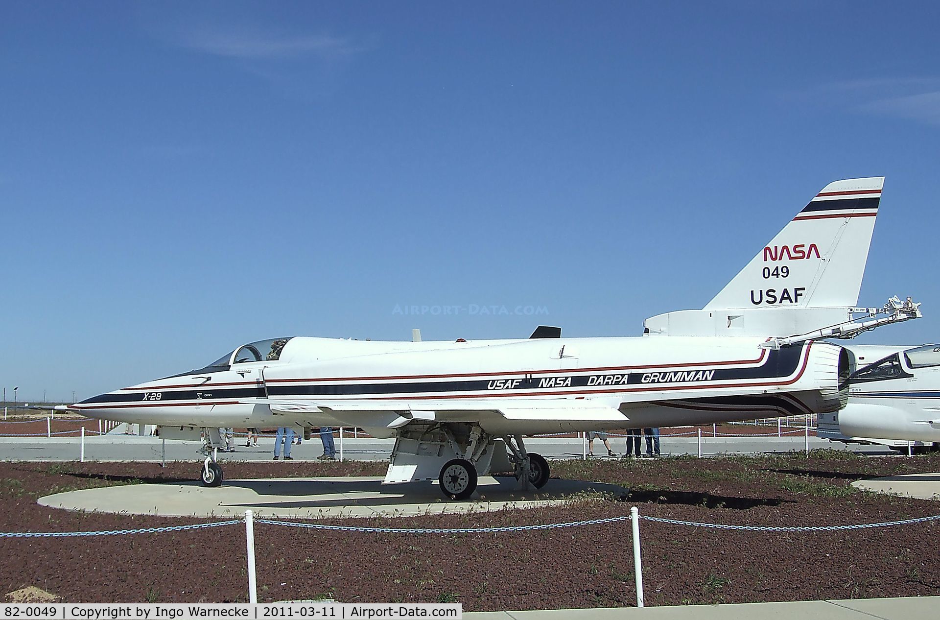 82-0049, 1982 Grumman X-29A C/N Not found 82-0049, Grumman X-29A at the NASA Dryden Flight Research Center, Edwards AFB, CA