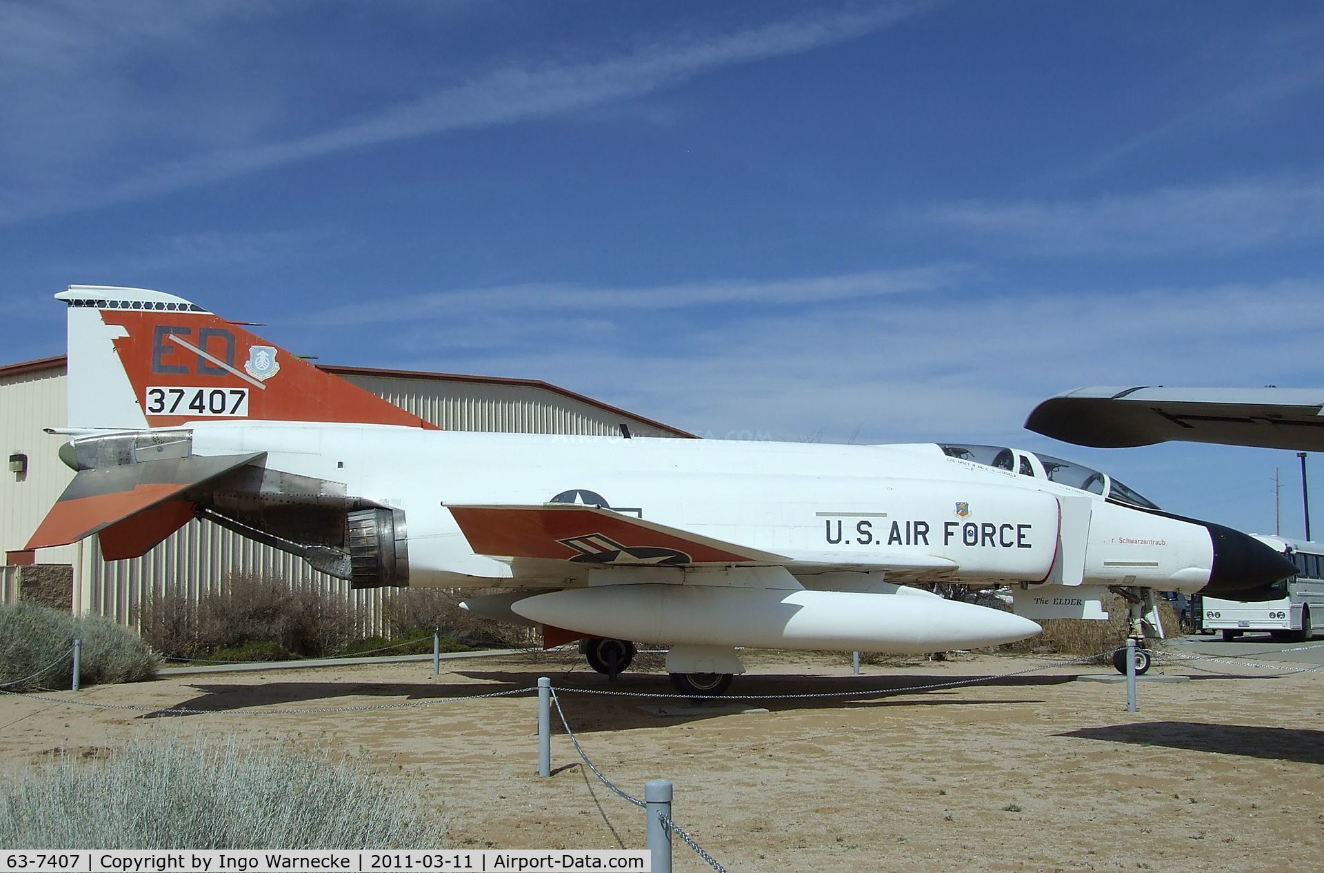63-7407, 1963 McDonnell NF-4C Phantom C/N 311, McDonnell Douglas NF-4C Phantom II at the Air Force Flight Test Center Museum, Edwards AFB CA