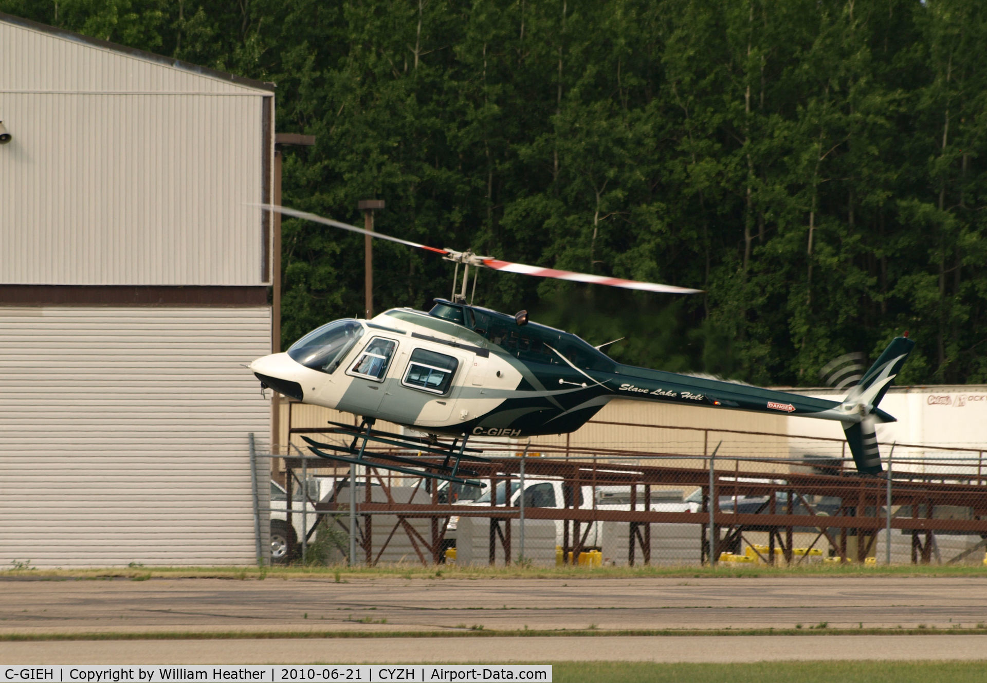 C-GIEH, 1990 Bell 206B JetRanger III C/N 4097, Slave Lake Air Tanker Base