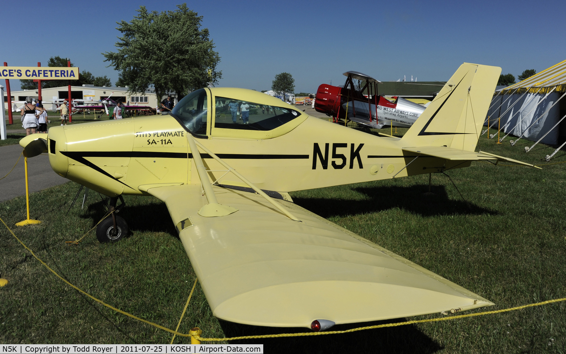 N5K, 1964 Stits SA-11A Playmate C/N 64-1, AIRVENTURE 2011