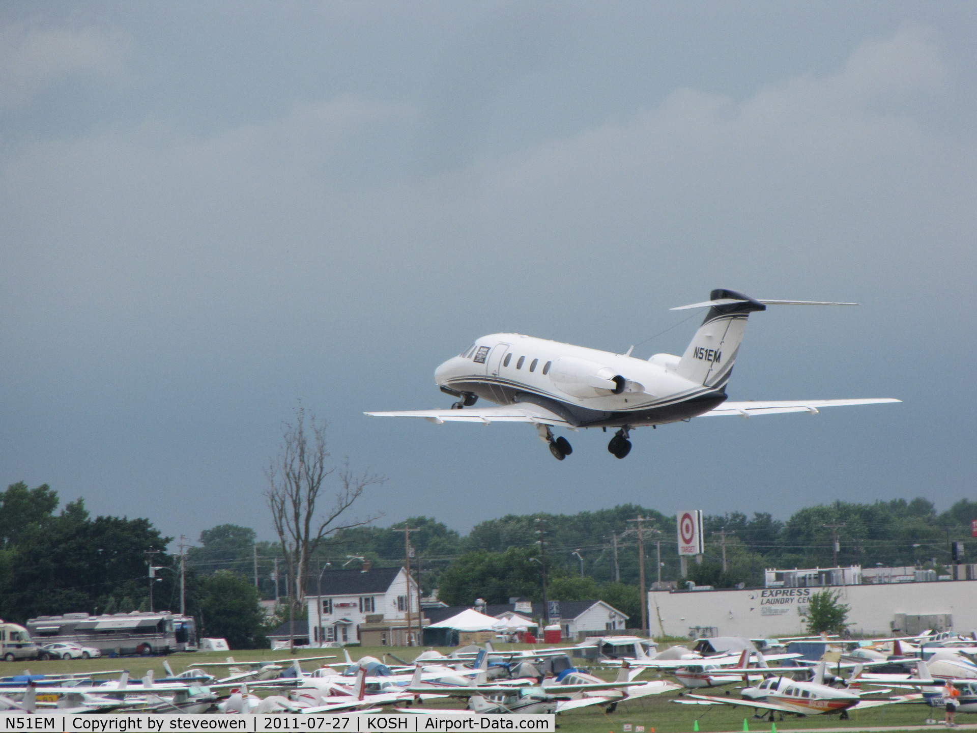 N51EM, 1984 Cessna 650 Citation III C/N 650-0030, Departing Rwy 27 @ EAA2011