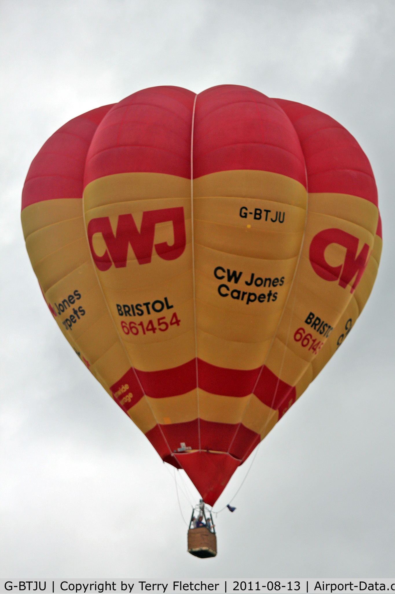 G-BTJU, 1991 Cameron Balloons V-90 C/N 2554, 2011 Bristol Balloon Fiesta