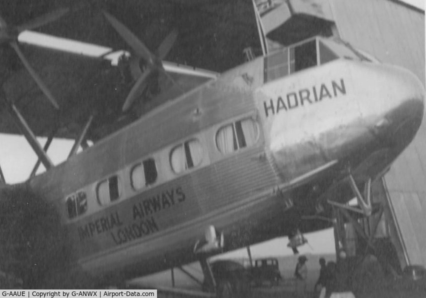 G-AAUE, 1930 Handley Page HP.42E Eastern C/N 42/2, HP42 probably in the Middle East C1937