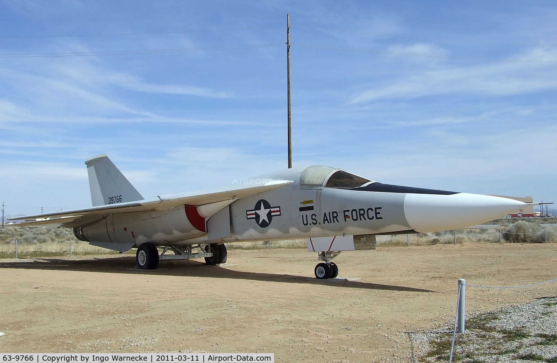 63-9766, General Dynamics YF-111A C/N 1, General Dynamics YF-111A at the Air Force Flight Test Center Museum, Edwards AFB CA