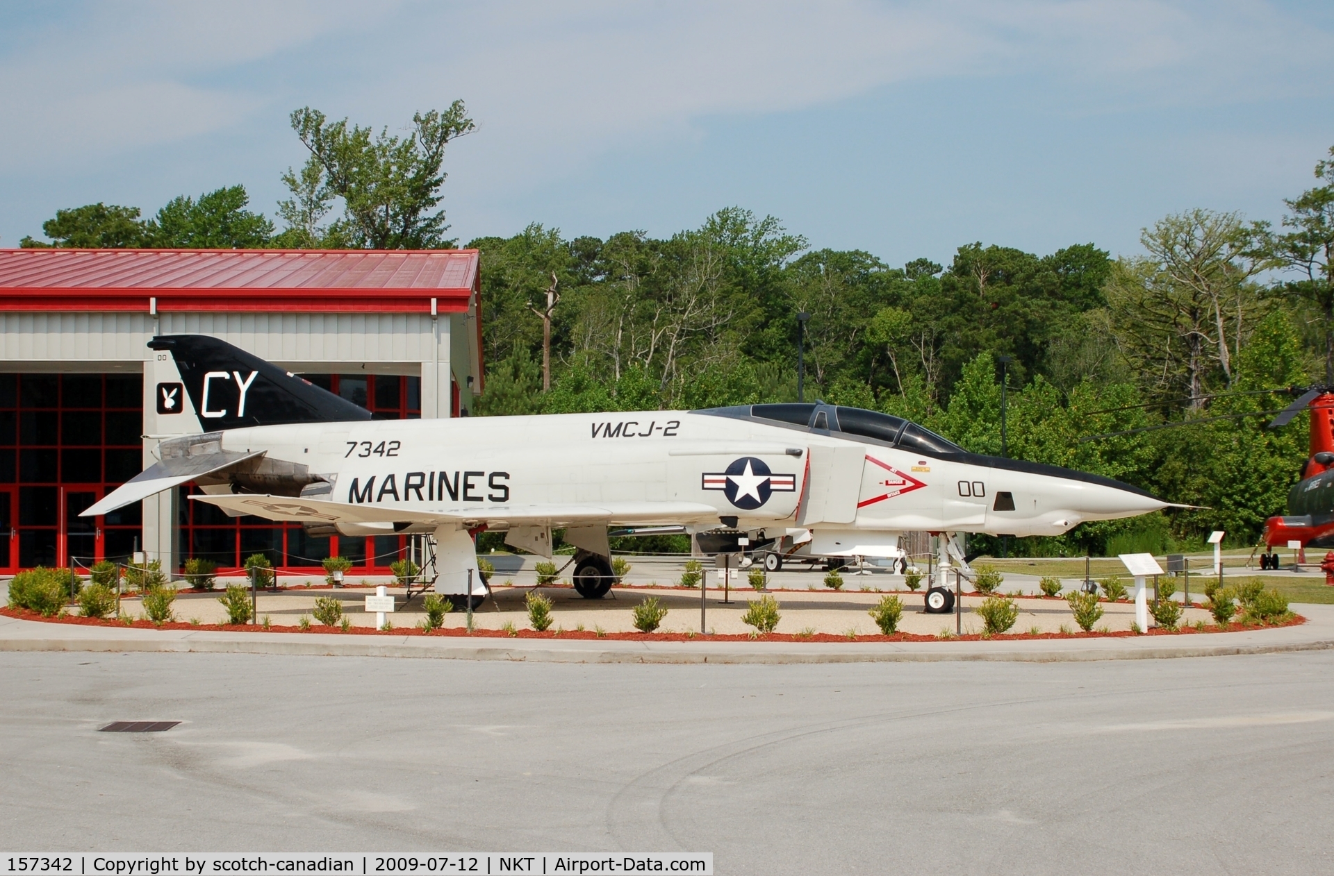 157342, McDonnell RF-4B Phantom II C/N 3689, McDonnell RF-4B Phantom II on display at the Havelock Tourist & Event Center, Havelock, NC