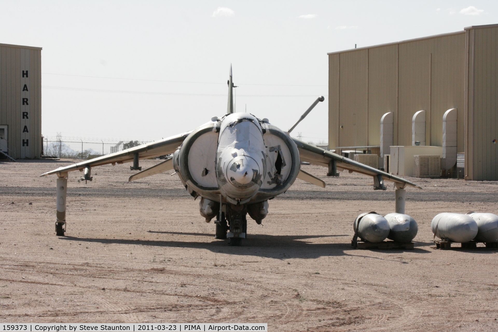 159373, Hawker Siddeley AV-8C Harrier C/N 712176, Taken at Pima Air and Space Museum, in March 2011 whilst on an Aeroprint Aviation tour