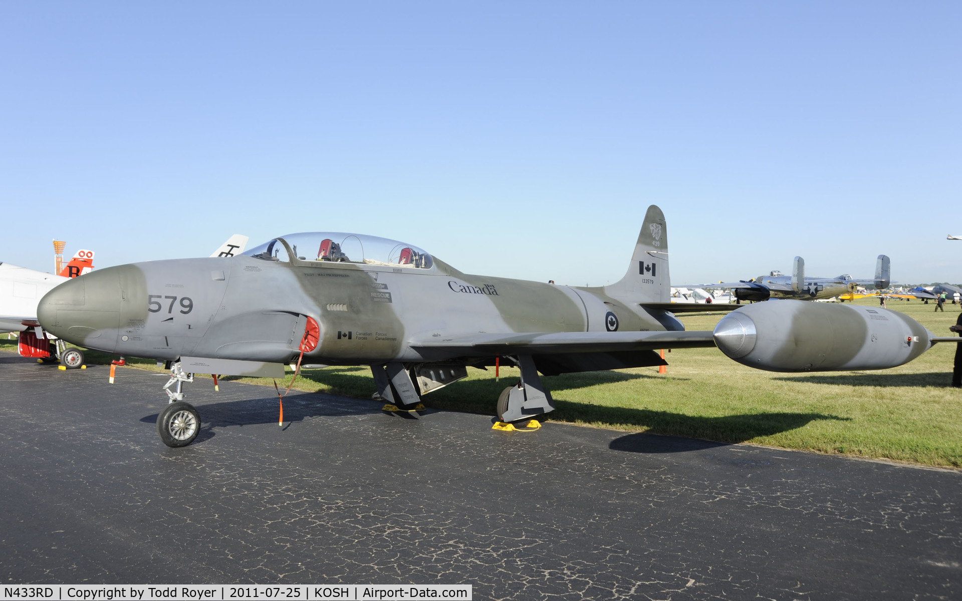 N433RD, 1952 Canadair CT-133 Silver Star C/N T33-579, AIRVENTURE 2011