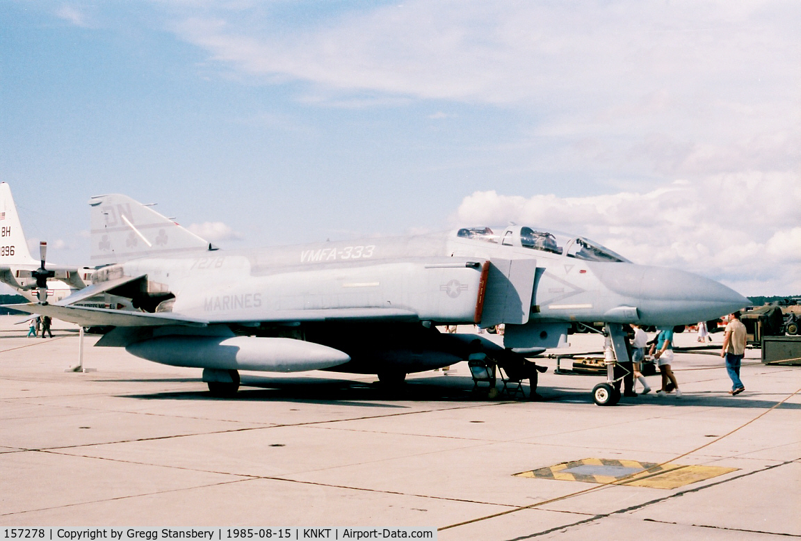 157278, McDonnell F-4J Phantom II C/N 3789, Marine Phantom on static display for open house.