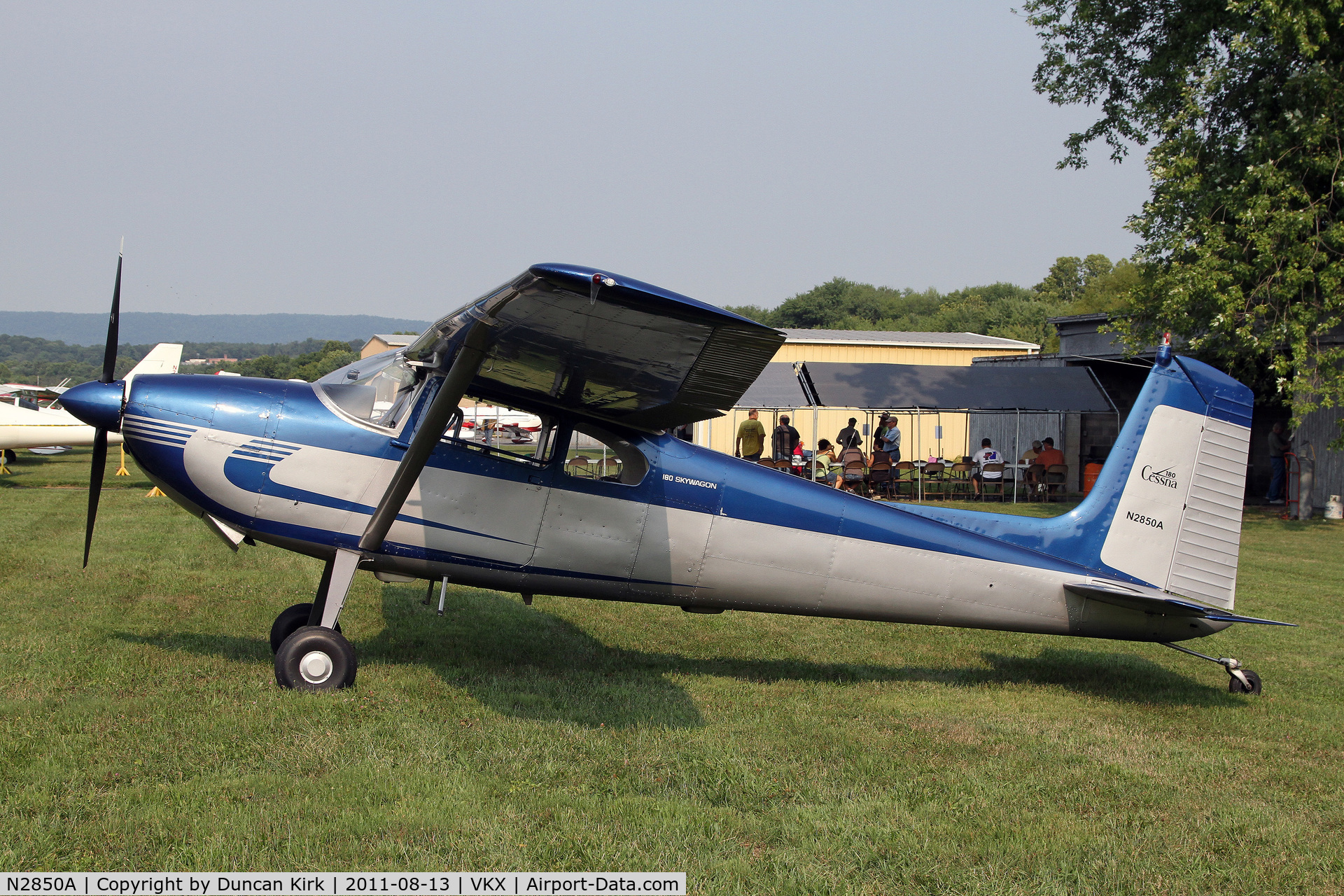 N2850A, 1953 Cessna 180 C/N 30050, Smart Cessna 180 in for the Potomac Airpark breakfast fly-in