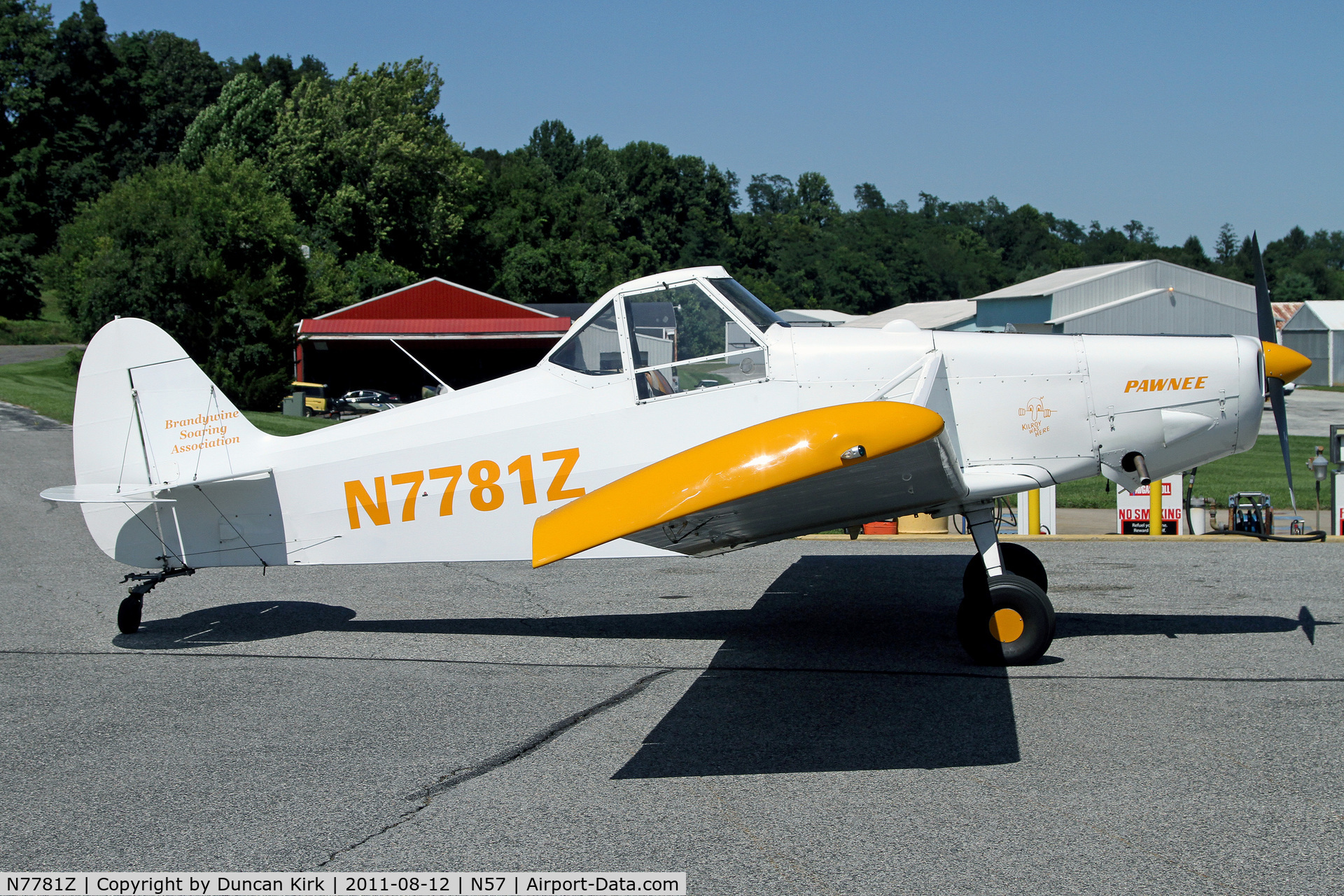 N7781Z, 1966 Piper PA-25-235 Pawnee C/N 25-3983, Glider towing Pawnee