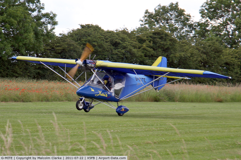 G-MITE, 2004 X'Air Falcon Jabiru(4) C/N BMAA/HB/296, X-Air Falco Jabiru(4) at Fishburn Airfield, July 2011.