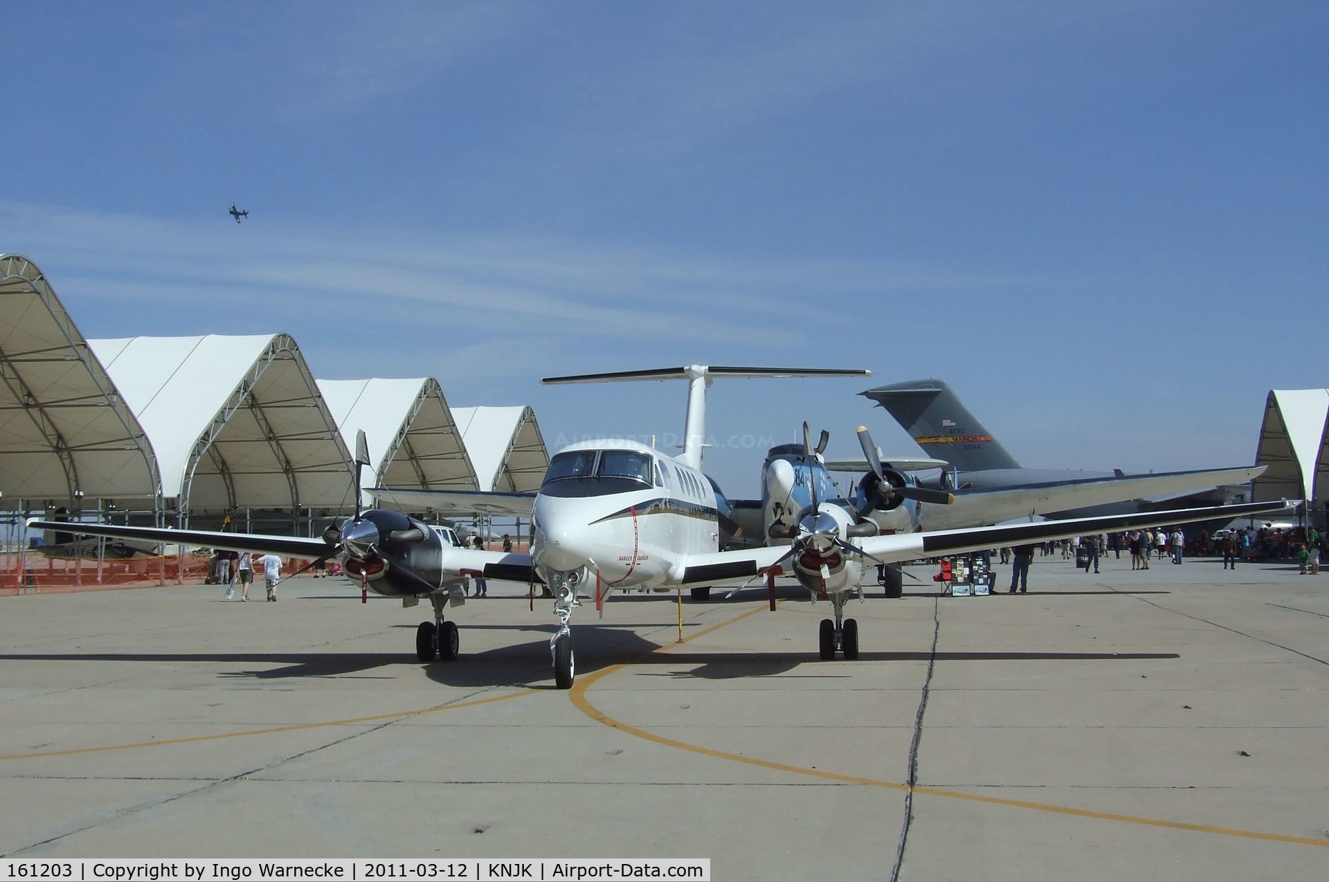 161203, Beech UC-12B Huron C/N BJ-19, Beechcraft UC-12B Huron of the US Navy at the 2011 airshow at El Centro NAS, CA