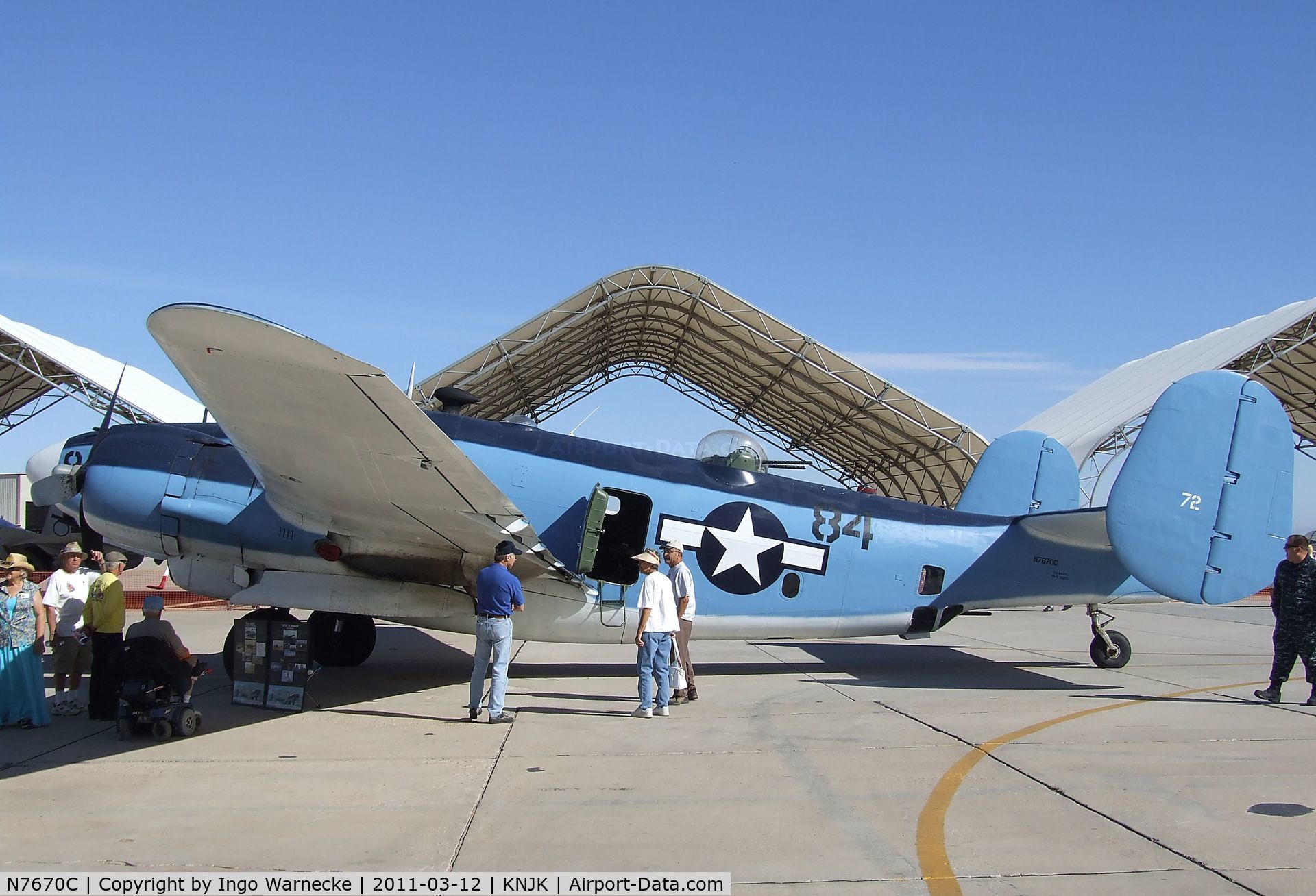 N7670C, 1945 Lockheed PV-2 Harpoon C/N 15-1438, Lockheed PV-2 Harpoon at the 2011 airshow at El Centro NAS, CA