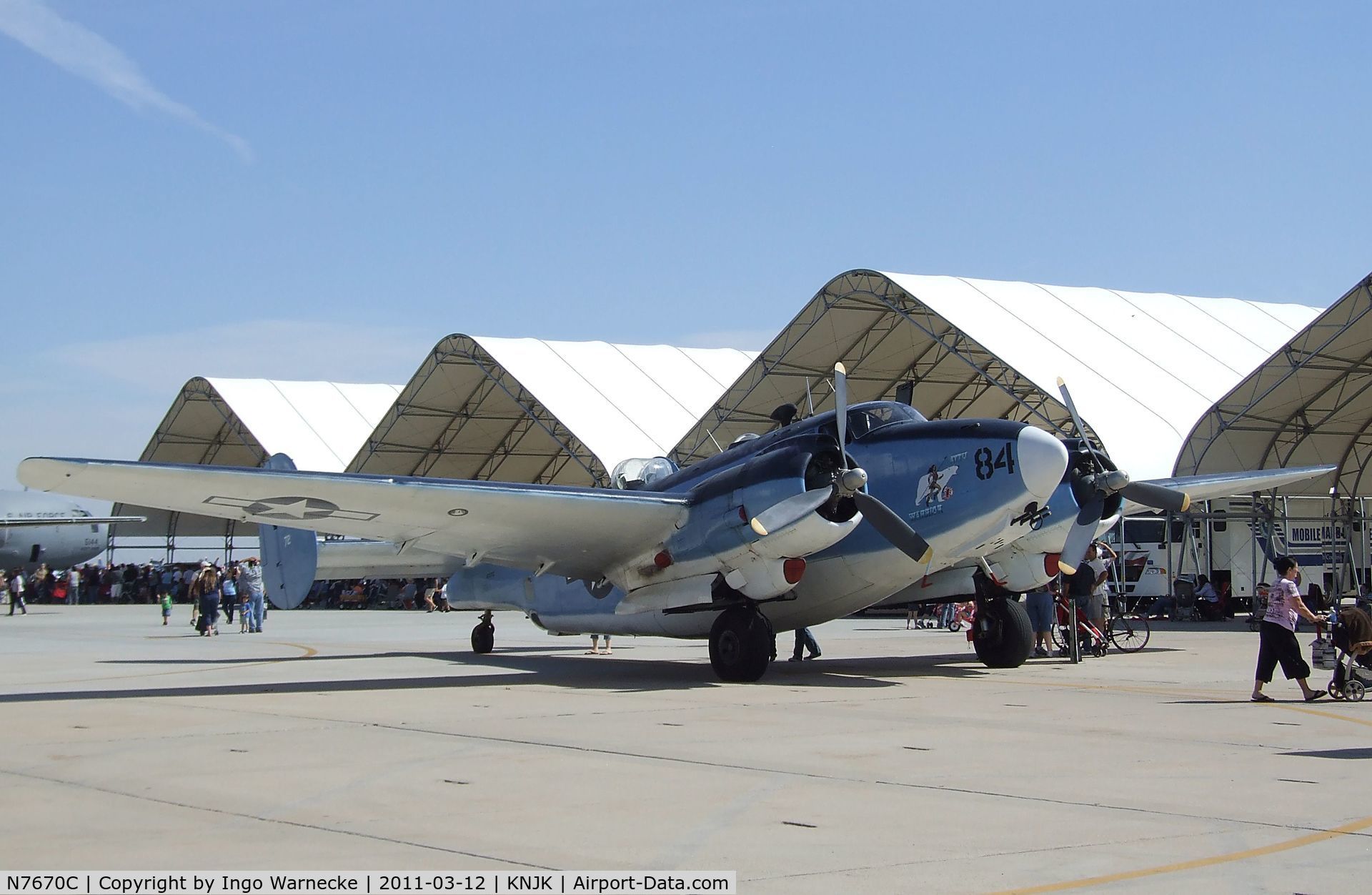 N7670C, 1945 Lockheed PV-2 Harpoon C/N 15-1438, Lockheed PV-2 Harpoon at the 2011 airshow at El Centro NAS, CA