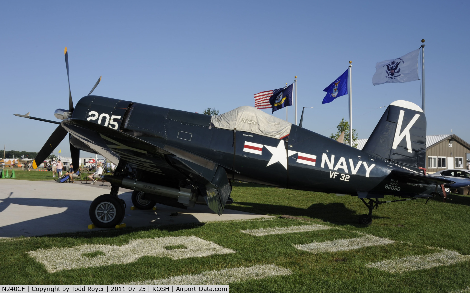 N240CF, 1945 Vought F4U-4 Corsair C/N 9513, AIRVENTURE 2011
