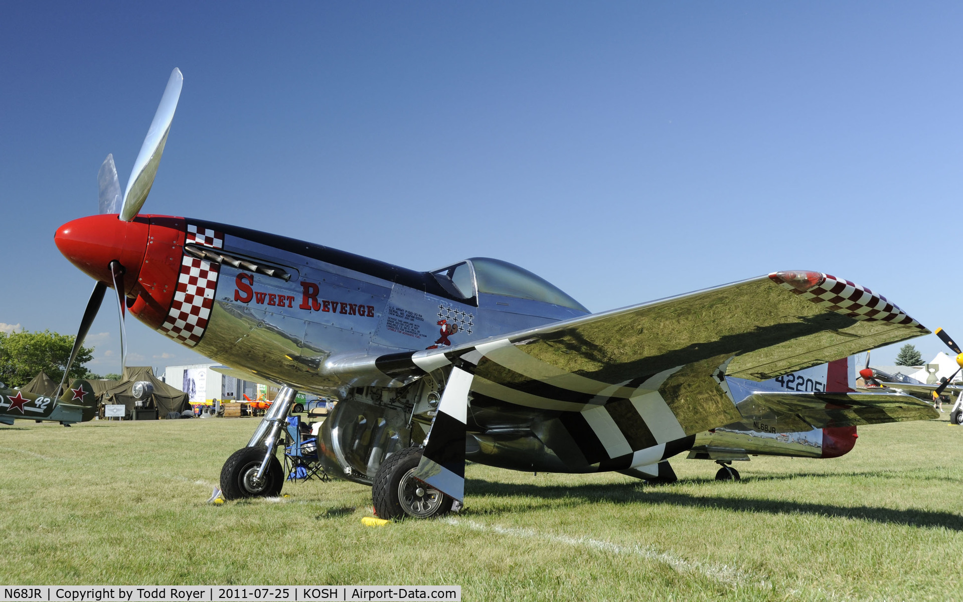 N68JR, 1944 North American P-51D Mustang C/N 44-72051, AIRVENTURE 2011