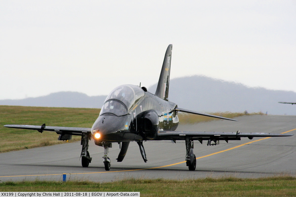 XX199, 1978 Hawker Siddeley Hawk T.1A C/N 046/312046, RAF 208(R) Sqdn