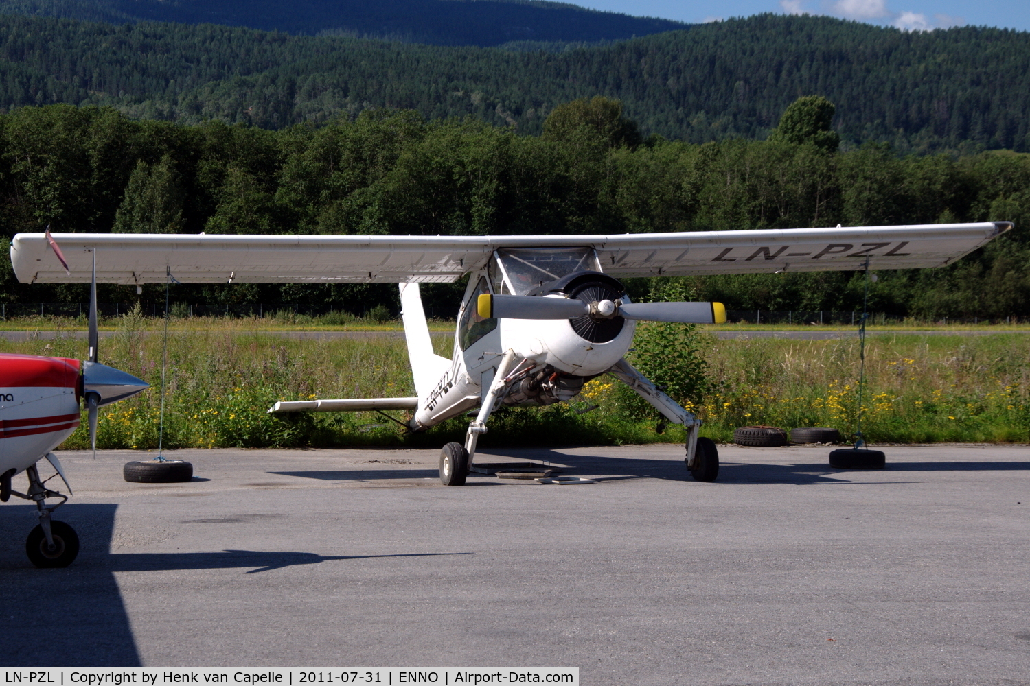 LN-PZL, PZL-Okecie PZL-104 Wilga 80 C/N CF20890880, PZL Wilga 80 parked at Notodden airfield, Norway