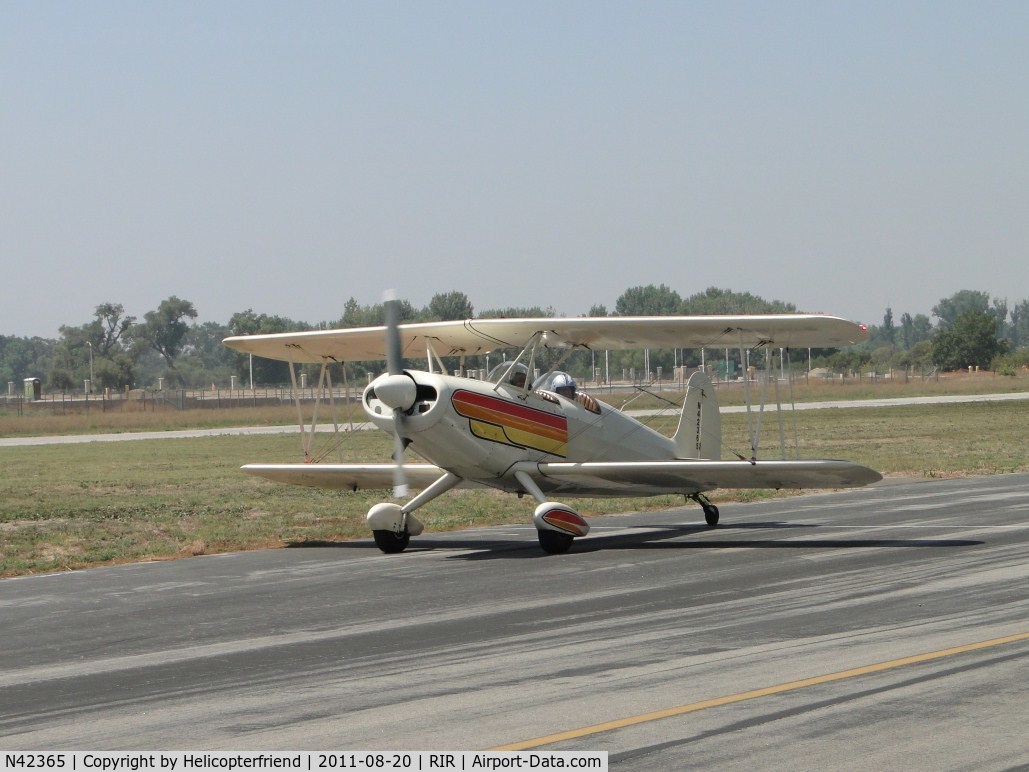 N42365, 1981 Marquart MA-5 Charger C/N 0179, Taxiing with a passenger towards the runway