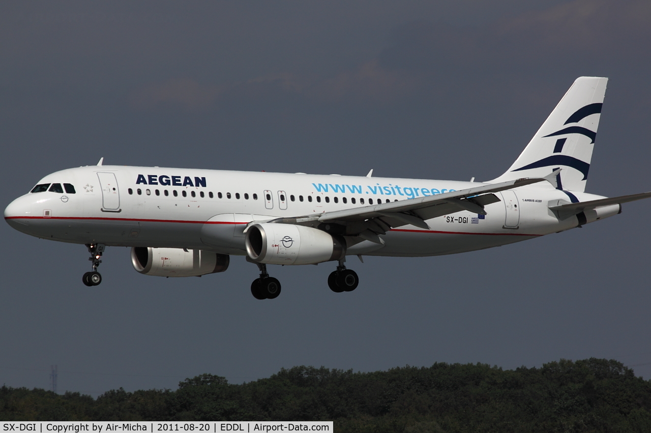 SX-DGI, 2007 Airbus A320-232 C/N 3162, Aegean Airlines, Airbus A320-232, CN: 3162