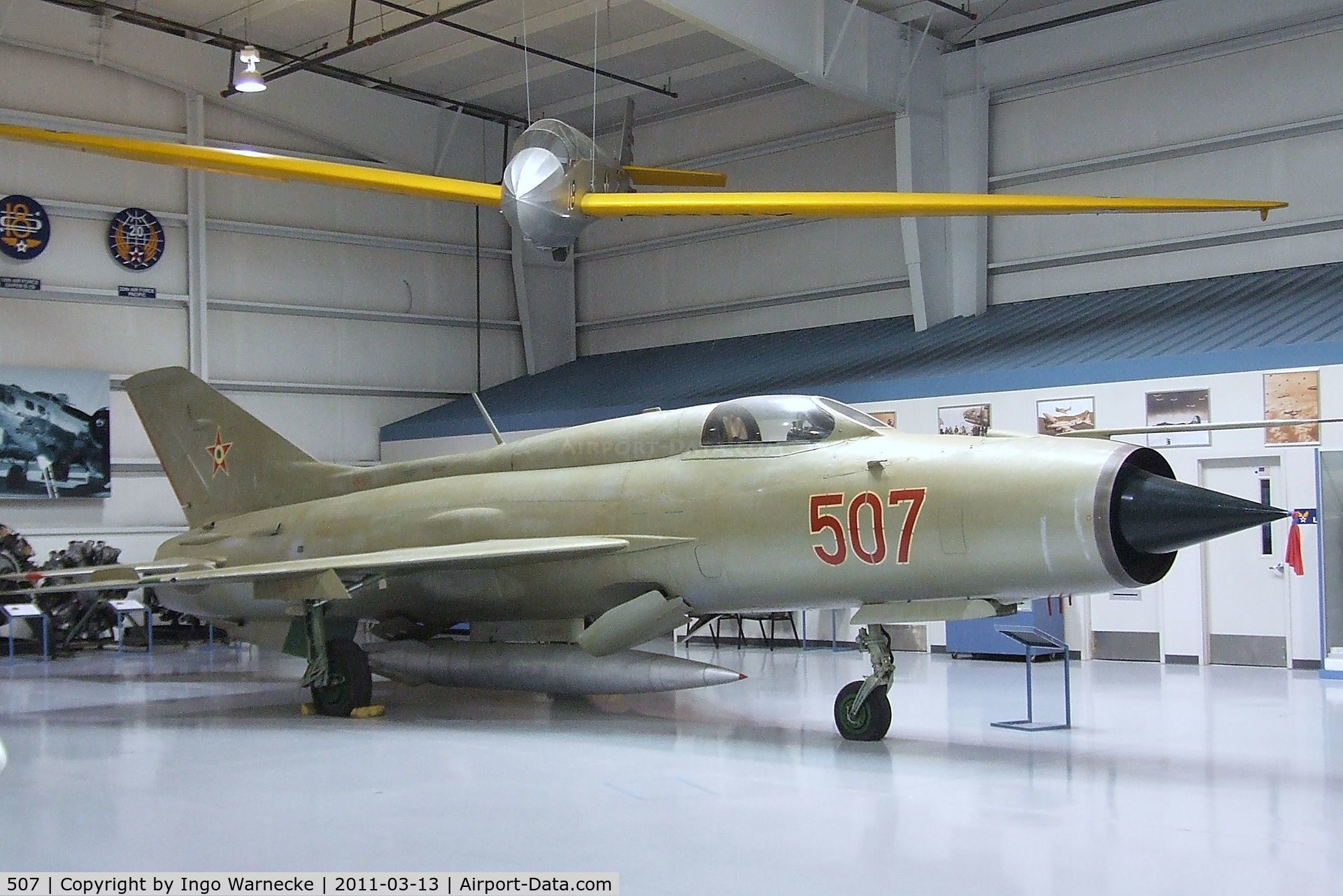 507, Mikoyan-Gurevich MiG-21PF C/N 760507, Mikoyan i Gurevich MiG-21PF FISHBED-D at the CAF Arizona Wing Museum, Mesa AZ