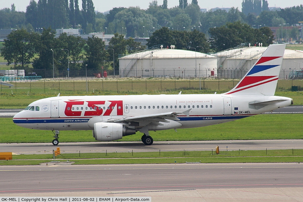OK-MEL, 2007 Airbus A319-112 C/N 3094, Czech Airlines (CSA)