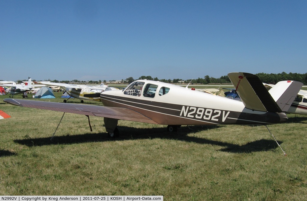 N2992V, 1947 Beech 35 Bonanza C/N D-390, EAA AirVenture 2011
