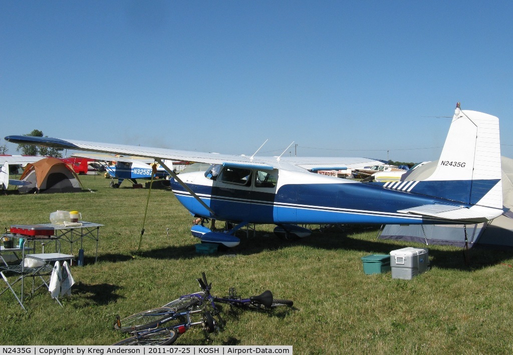 N2435G, 1959 Cessna 182B Skylane C/N 51735, EAA AirVenture 2011