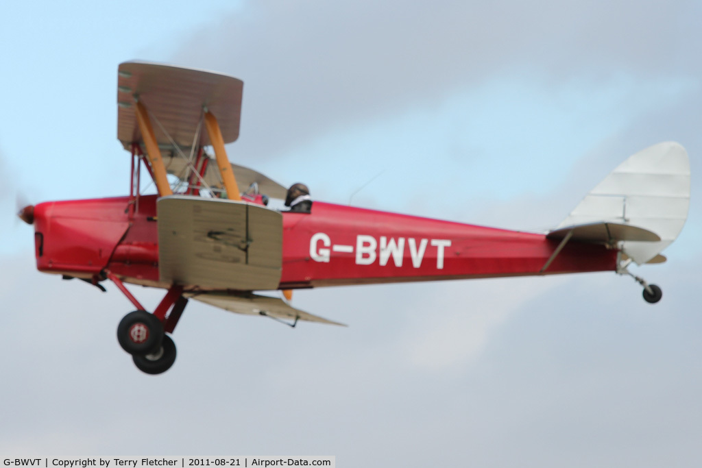 G-BWVT, 1942 De Havilland Australia DH-82A Tiger Moth C/N DHA1039, Participant at the 80th Anniversary De Havilland Moth Club International Rally at Belvoir Castle , United Kingdom