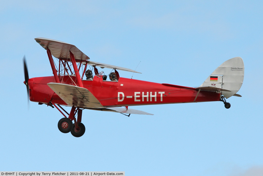 D-EHHT, De Havilland DH-82A Tiger Moth II C/N 85478, Participant at the 80th Anniversary De Havilland Moth Club International Rally at Belvoir Castle , United Kingdom