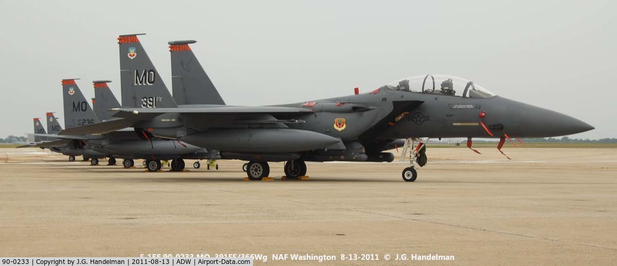 90-0233, 1990 McDonnell Douglas F-15E Strike Eagle C/N 1163/E135, Sq. C.O.