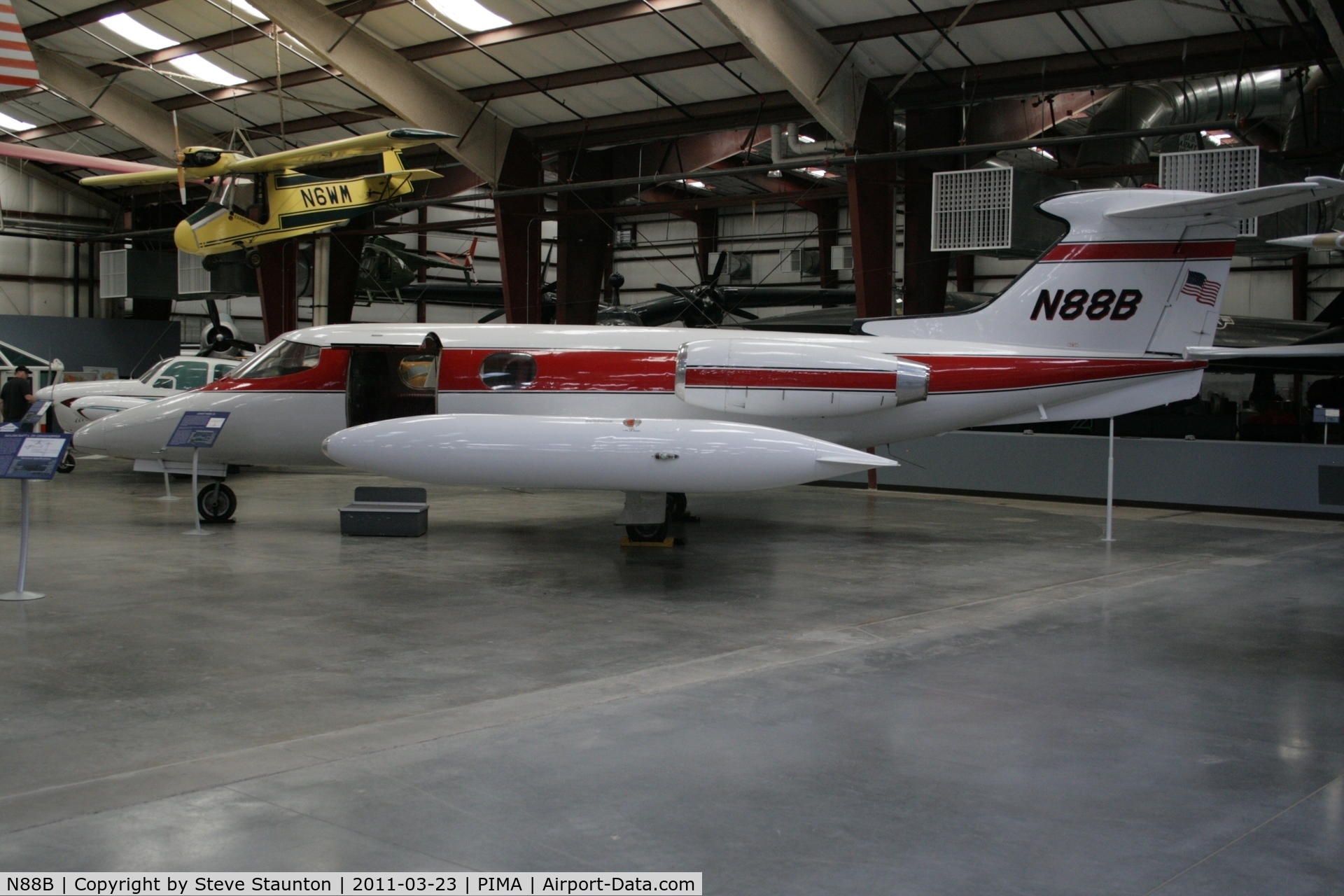 N88B, 1965 Learjet 23 C/N 23-015, Taken at Pima Air and Space Museum, in March 2011 whilst on an Aeroprint Aviation tour