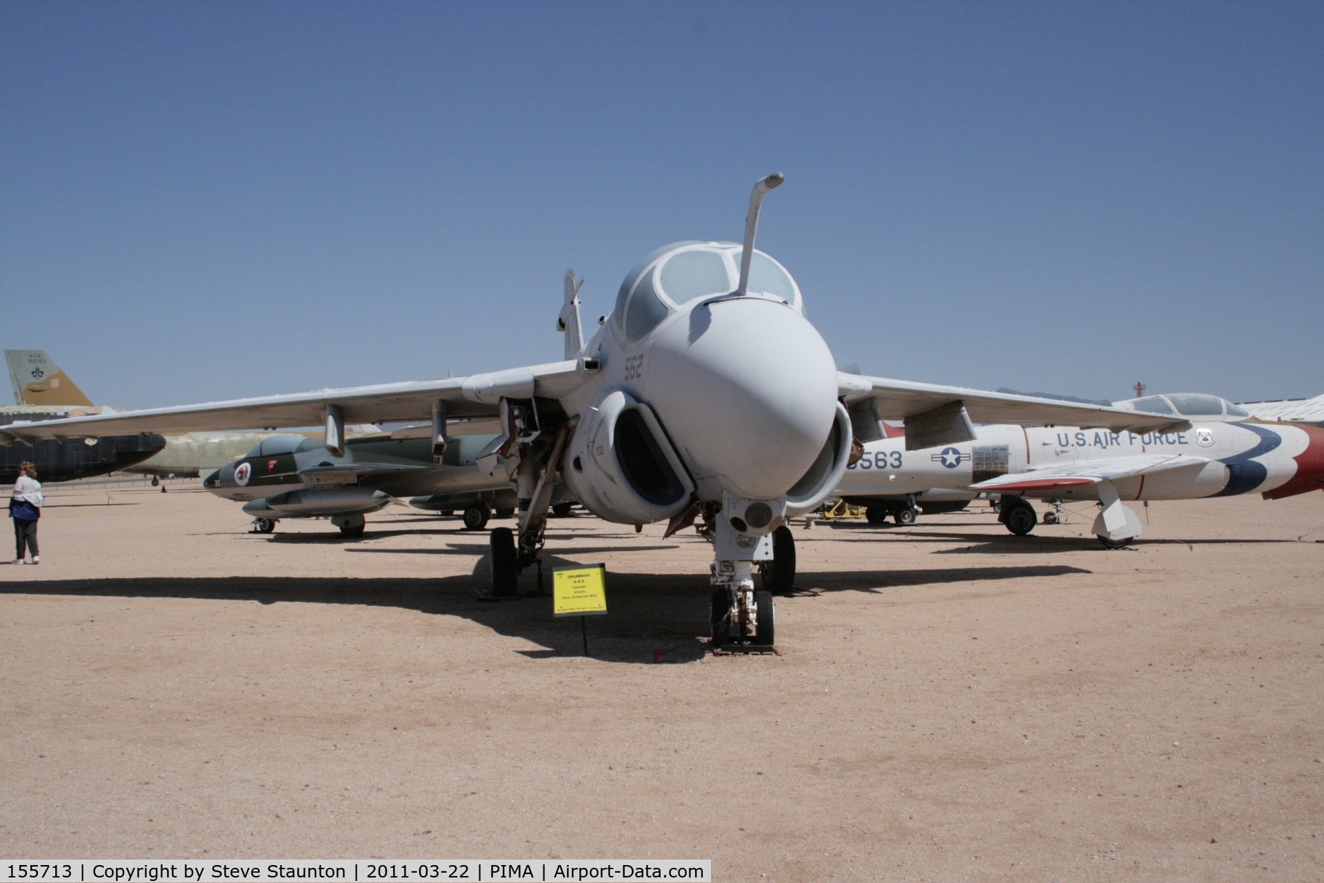 155713, Grumman A-6E Intruder C/N I-439, Taken at Pima Air and Space Museum, in March 2011 whilst on an Aeroprint Aviation tour