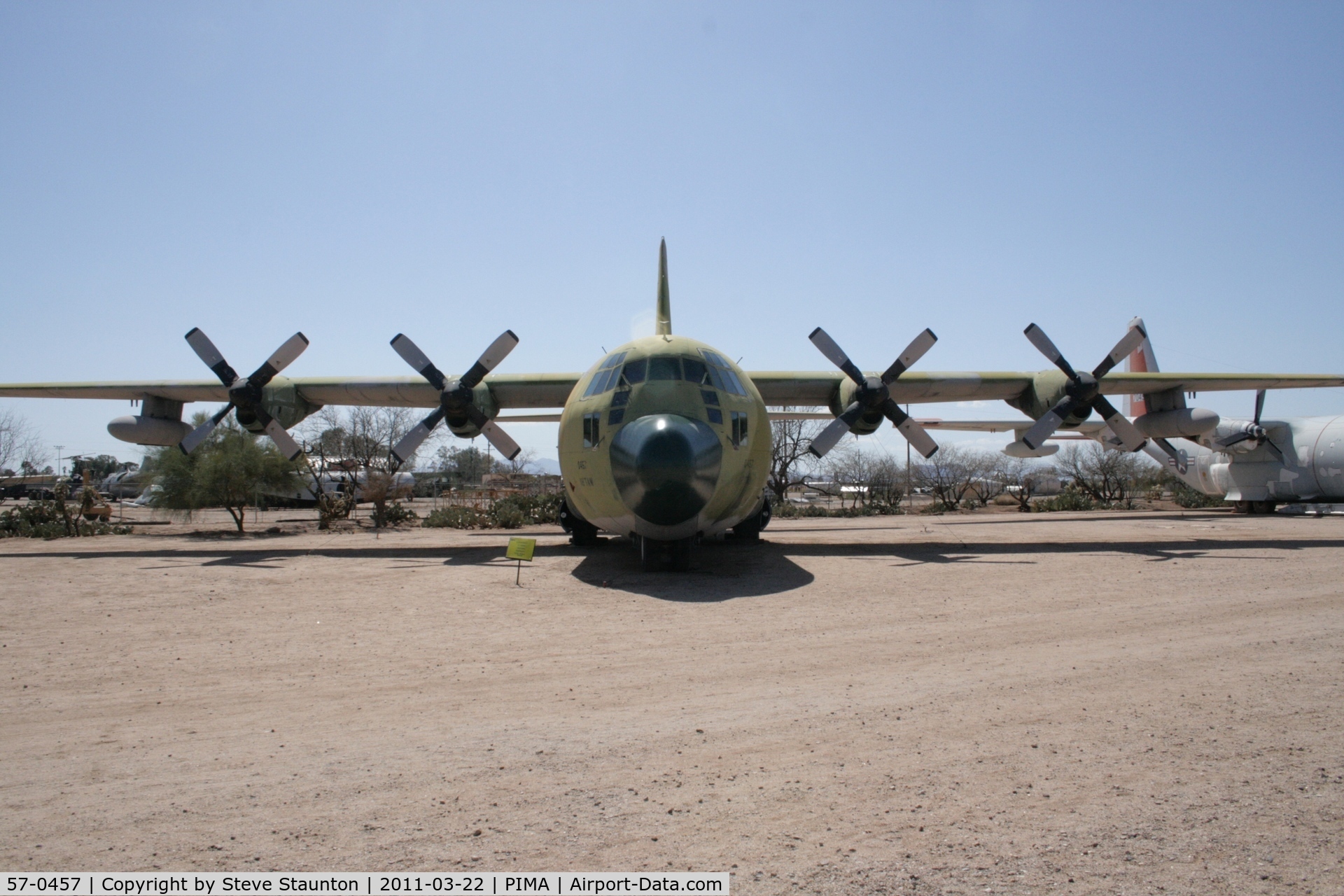 57-0457, 1957 Lockheed C-130A Hercules C/N 182-3164, Taken at Pima Air and Space Museum, in March 2011 whilst on an Aeroprint Aviation tour