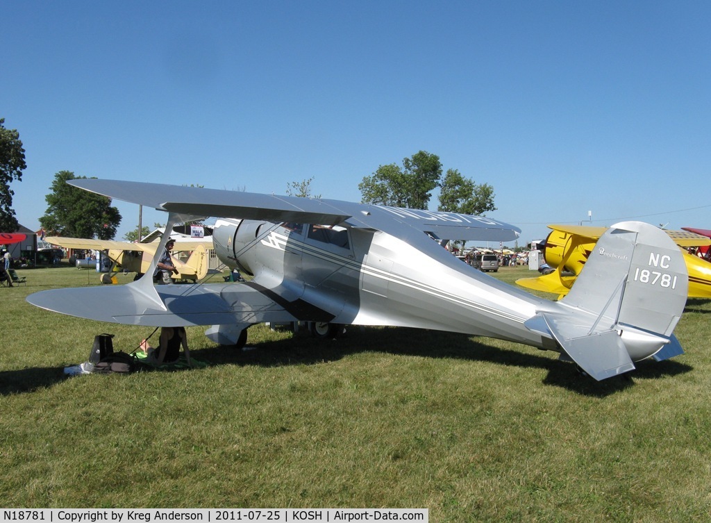 N18781, 1938 Beech F17D Staggerwing C/N 204, EAA AirVenture 2011