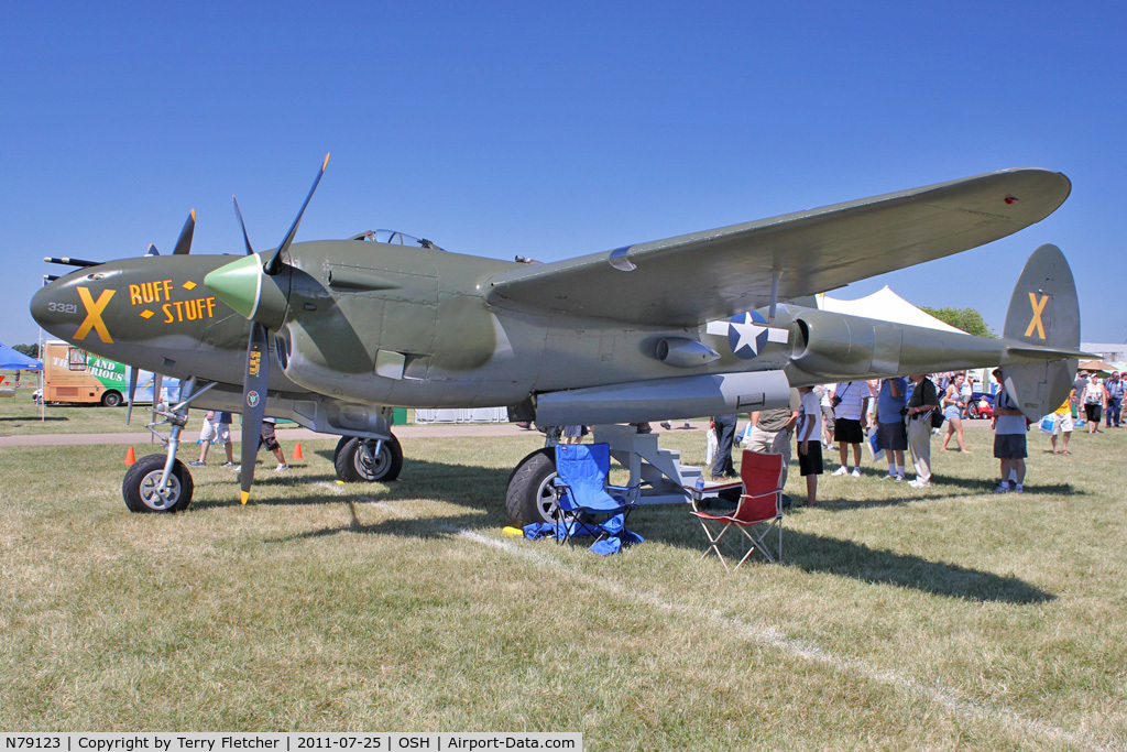 N79123, 1945 Lockheed P-38L-5 Lightning C/N 422-8235, 1945 Lockheed P-38L-5, c/n: 422-8235 at 2011 Oshkosh