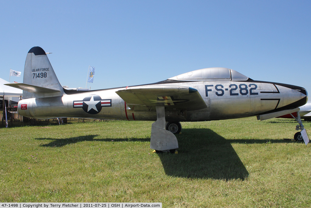 47-1498, 1947 Republic F-84C Thunderjet C/N Not found 47-1498, 1947 Republic F-84C-6-RE Thunderjet, at 2011 Oshkosh