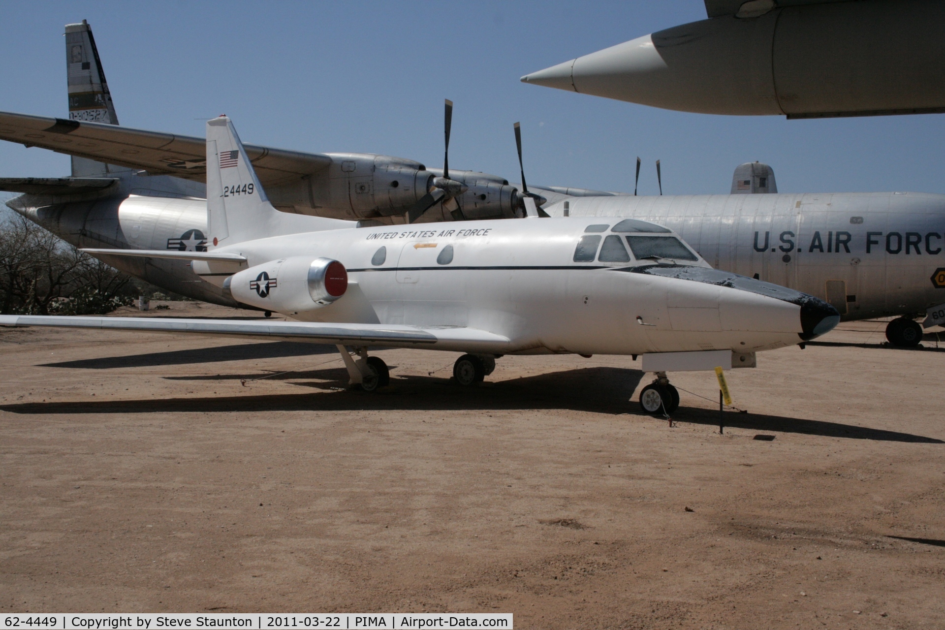 62-4449, 1962 North American CT-39A Sabreliner C/N 276-2, Taken at Pima Air and Space Museum, in March 2011 whilst on an Aeroprint Aviation tour