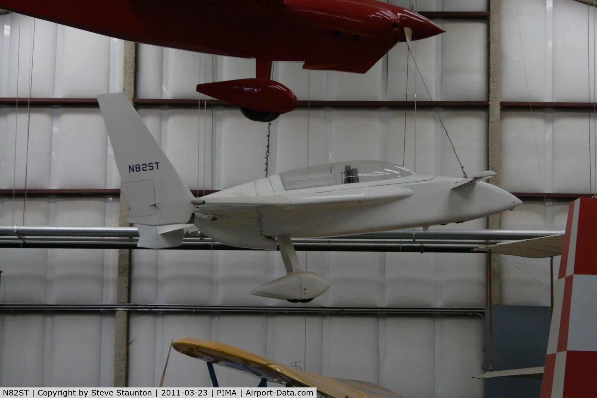 N82ST, Rutan Long-EZ C/N 442, Taken at Pima Air and Space Museum, in March 2011 whilst on an Aeroprint Aviation tour