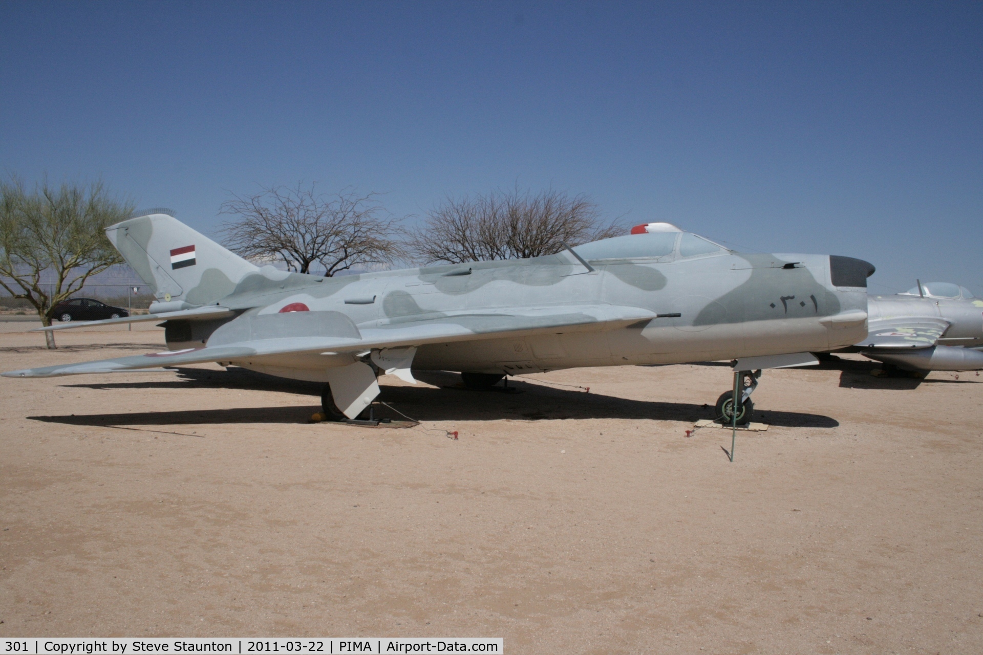 301, Shenyang J-6A (MiG-19PF) C/N Not found 301, Taken at Pima Air and Space Museum, in March 2011 whilst on an Aeroprint Aviation tour