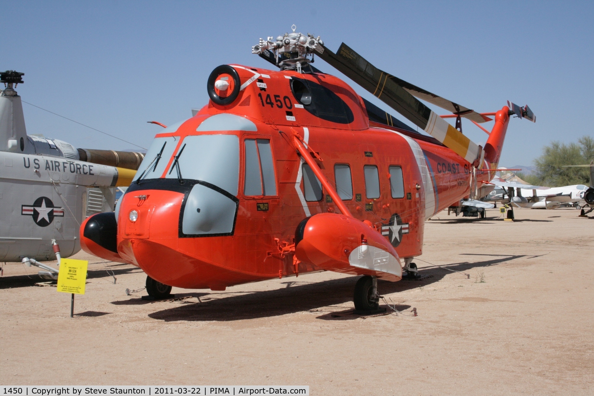 1450, Sikorsky HH-52A Sea Guard C/N 62.133, Taken at Pima Air and Space Museum, in March 2011 whilst on an Aeroprint Aviation tour