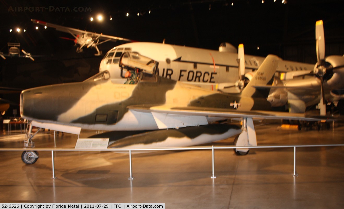 52-6526, 1952 Republic F-84F-40-RE Thunderstreak C/N Not found 52-6526, More issues with lighting for this Thunderstreak