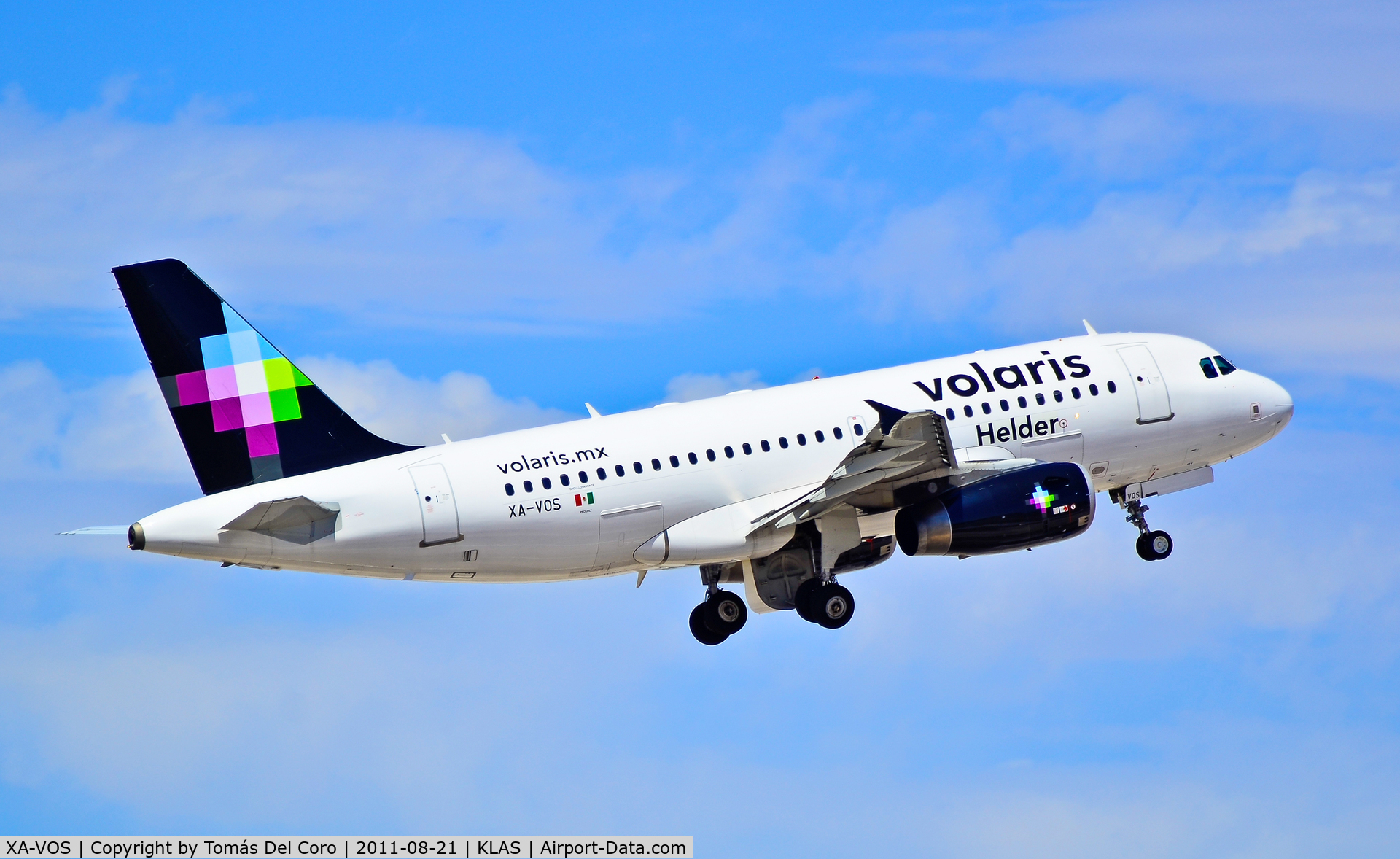 XA-VOS, 2007 Airbus A319-132 C/N 3252, (New photo with a name)
Volaris Airlines XA-VOS 2007 Airbus 319-132 C/N 3252 